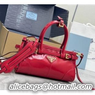 Unique Discount Prada Bonnie mini leather handbag 1BA486 Red 2025