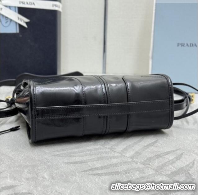 Best Grade Prada Bonnie leather mini shoulder bag 1BH229 Black 2026