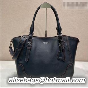 Modern Classic Prada Large leather tote bag 1BG602 Black 2026