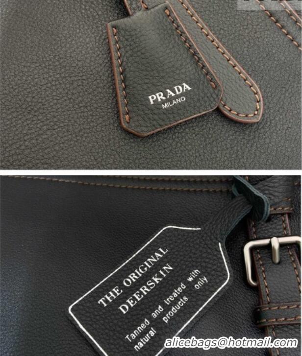 Modern Classic Prada Large leather tote bag 1BG602 Black 2026