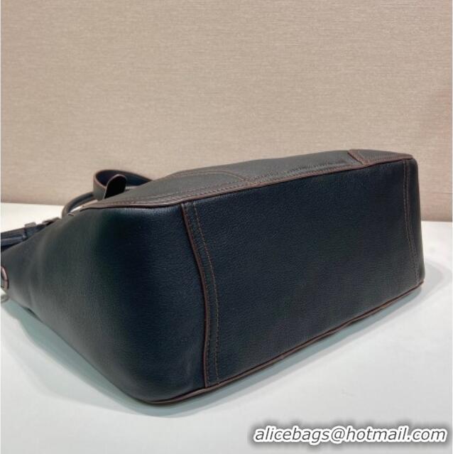 Modern Classic Prada Large leather tote bag 1BG602 Black 2026