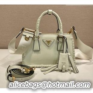 Super Quality Prada Galleria mini leather bag with Stitching Details 1BA906 White 2026