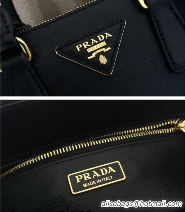 Super Quality Prada Galleria mini leather bag with Stitching Details 1BA906 Black 2026