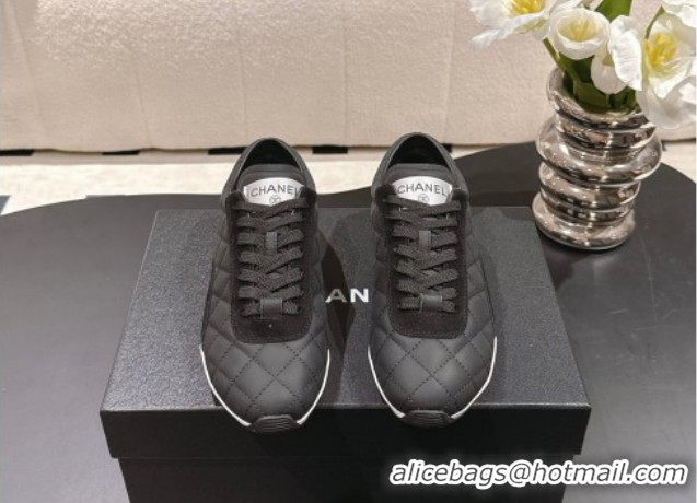 Most Popular Chanel Calfskin Leather Sneakers G47014 Black 2026