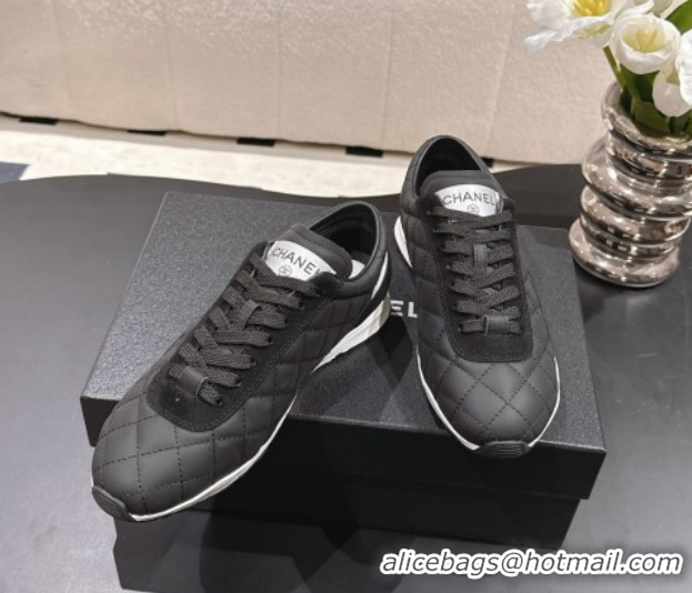 Most Popular Chanel Calfskin Leather Sneakers G47014 Black 2026