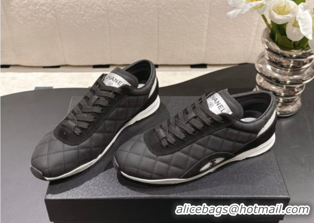 Most Popular Chanel Calfskin Leather Sneakers G47014 Black 2026
