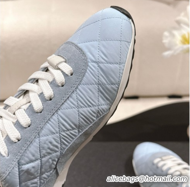 Durable Chanel Calfskin Leather Sneakers G47014 Blue 2026