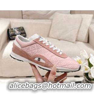 Cheap Price Chanel Calfskin Leather Sneakers G47014 Pink 2026