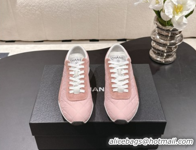 Cheap Price Chanel Calfskin Leather Sneakers G47014 Pink 2026