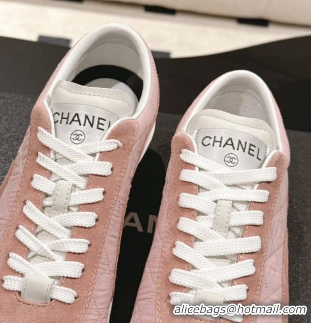 Cheap Price Chanel Calfskin Leather Sneakers G47014 Pink 2026