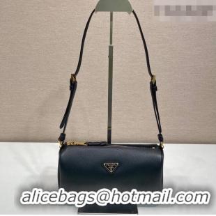 Top Quality Prada Leather pouch bag 1BC239 Black 2026