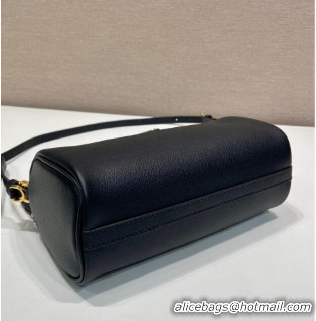 Top Quality Prada Leather pouch bag 1BC239 Black 2026