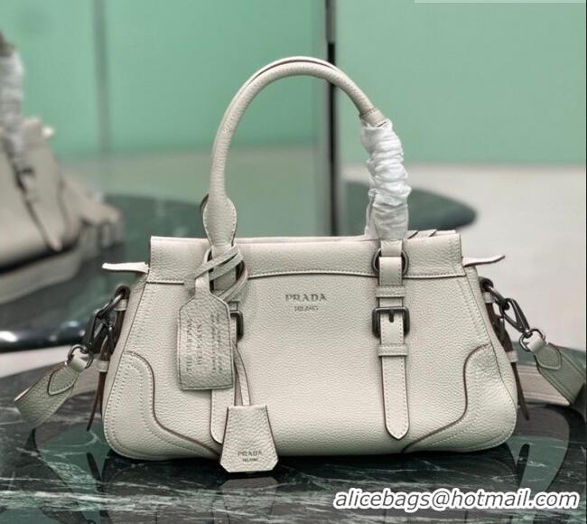 Best Price Prada Large leather tote bag 1BG604 White 2026