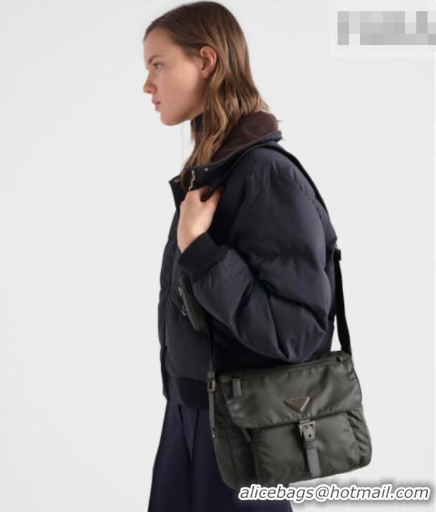 Famous Brand Prada Re-Nylon shoulder bag 1BD994 Grey 2026