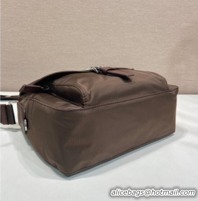 Top Grade Prada Re-Nylon shoulder bag 1BD994 Sienna Brown 2026