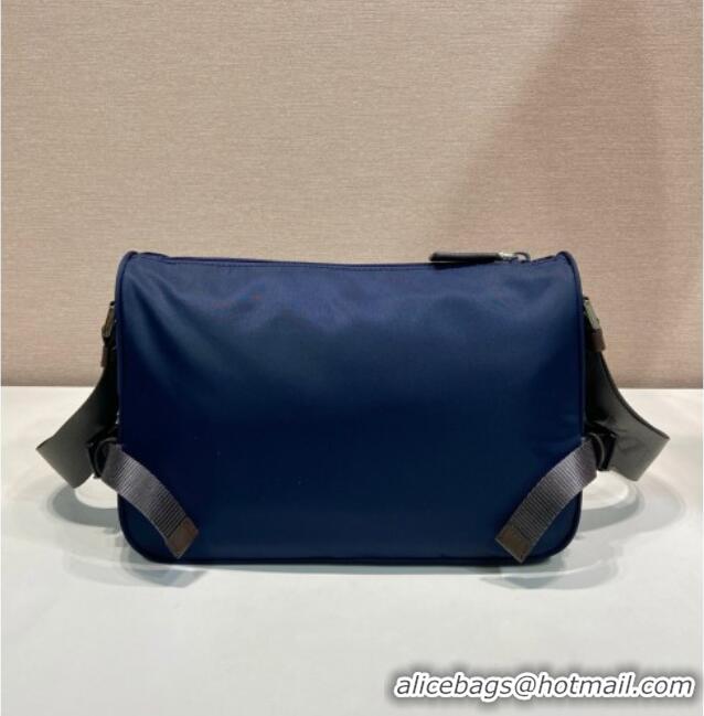 Pretty Style Prada Mens Speedrock Re-Nylon and leather shoulder bag 2VH192 Blue 2026