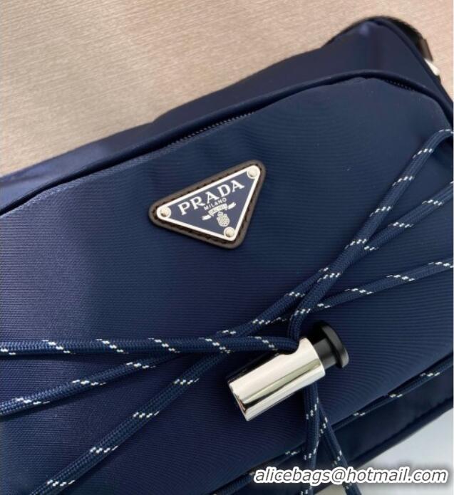 Pretty Style Prada Mens Speedrock Re-Nylon and leather shoulder bag 2VH192 Blue 2026