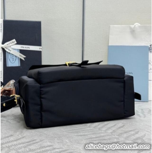 Promotional Prada Explore medium nylon tote bag 1BG596 Black 2025