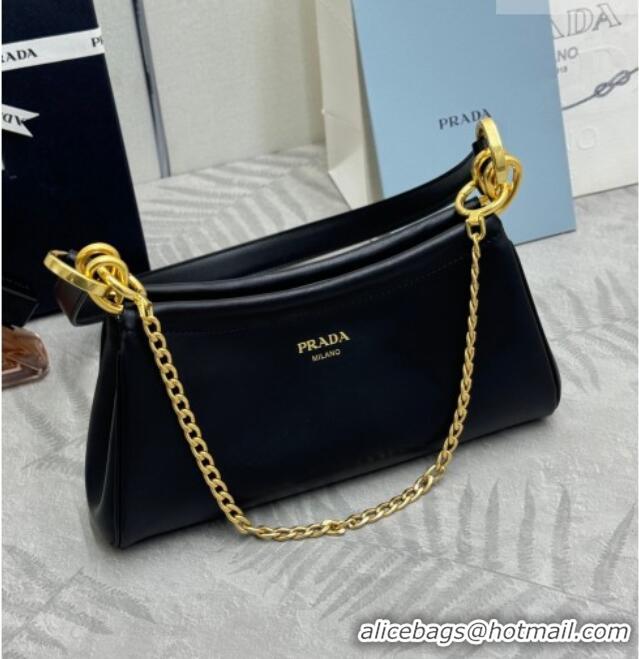 Buy Cheap Prada Enchaîné small leather bag 1BC261 Black 2026