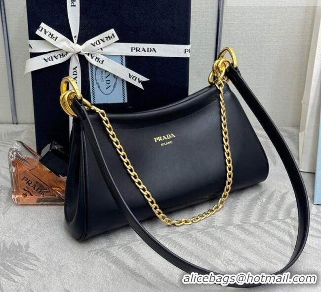 Buy Cheap Prada Enchaîné small leather bag 1BC261 Black 2026