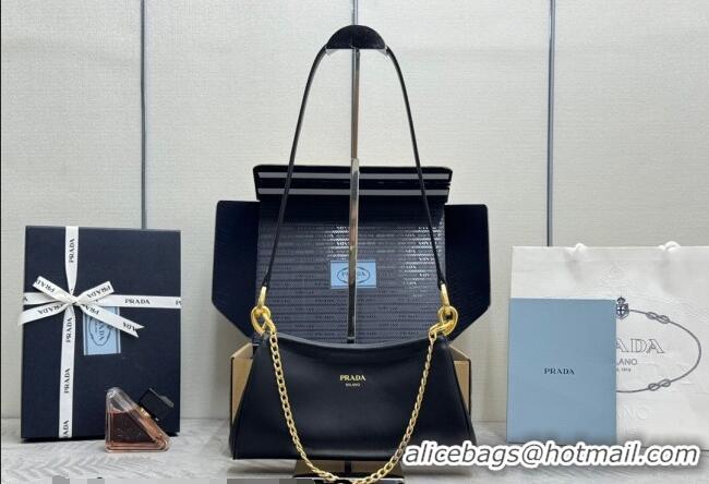 Buy Cheap Prada Enchaîné small leather bag 1BC261 Black 2026