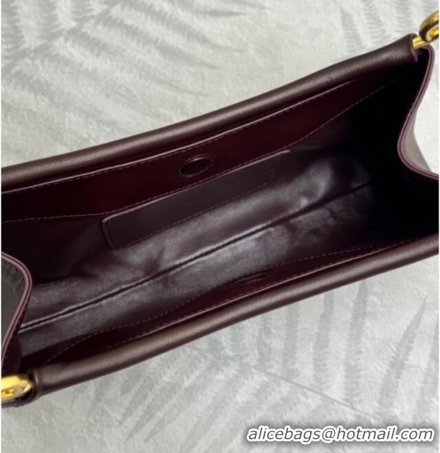 Well Crafted Prada Enchaîné small leather bag 1BC261 Burgundy 2026