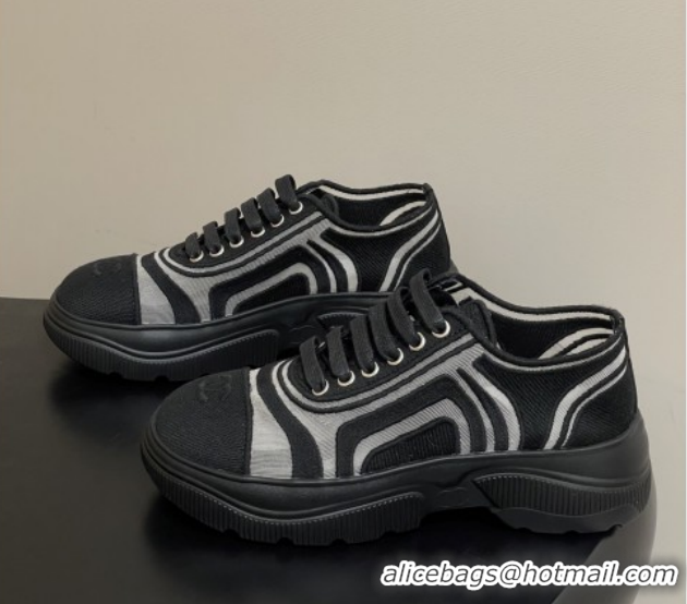 Top Grade Chanel Mesh & Mixed Fibers Sneakers G46509 Black 2026
