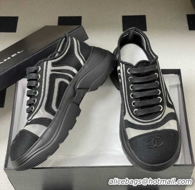 Top Grade Chanel Mesh & Mixed Fibers Sneakers G46509 Black 2026