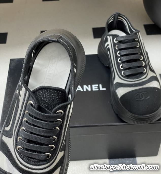 Top Grade Chanel Mesh & Mixed Fibers Sneakers G46509 Black 2026