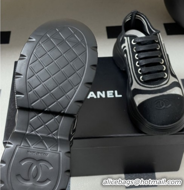 Top Grade Chanel Mesh & Mixed Fibers Sneakers G46509 Black 2026