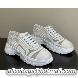 Unique Style Chanel Mesh & Mixed Fibers Sneakers G46509 White 2026