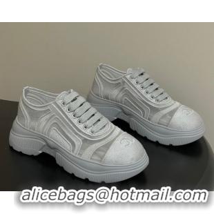 Best Grade Chanel Mesh & Mixed Fibers Sneakers G46509 Grey 2026