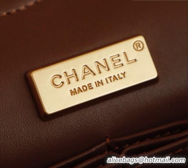 Super Quality Chanel Sequins Medium Classic Flap Bag CH11611 Brown 2025