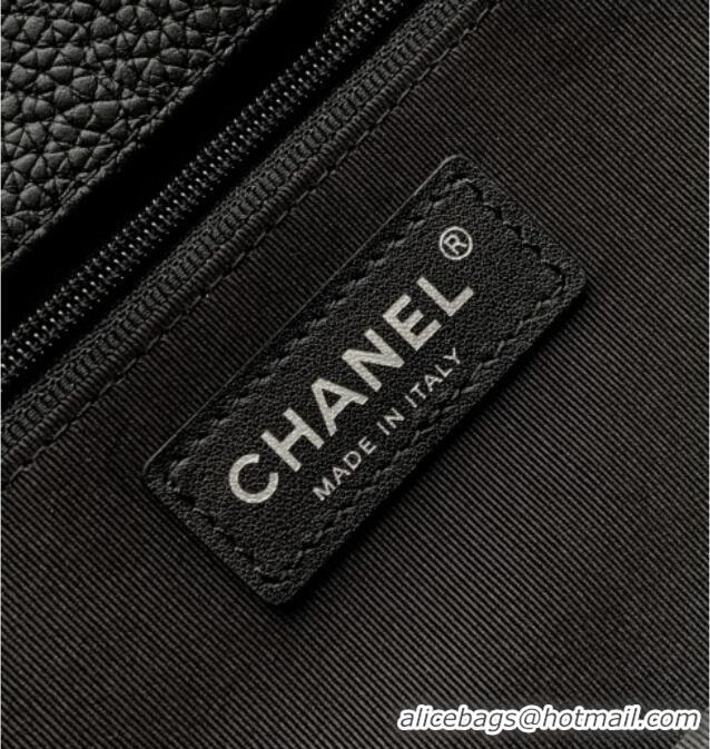 Top Grade Chanel Medium Tote Bag in Grained Calfskin AS2157 Black/Silver 2026