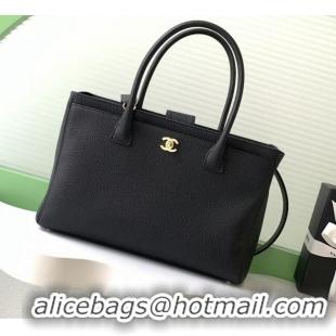 Most Popular Chanel Medium Tote Bag in Grained Calfskin AS2157 Black/Gold 2026