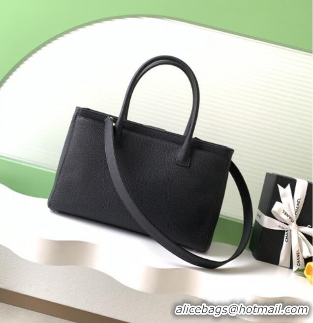 Most Popular Chanel Medium Tote Bag in Grained Calfskin AS2157 Black/Gold 2026