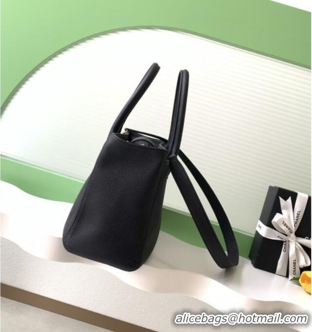 Most Popular Chanel Medium Tote Bag in Grained Calfskin AS2157 Black/Gold 2026