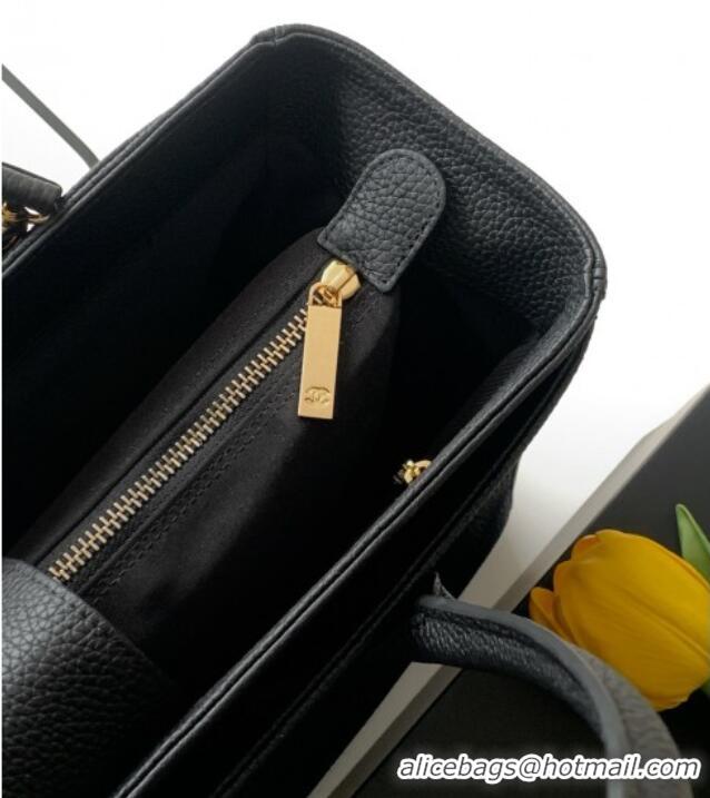 Most Popular Chanel Medium Tote Bag in Grained Calfskin AS2157 Black/Gold 2026