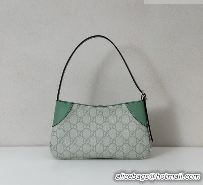 Promotional Gucci GG Canvas Emblem Mini Shoulder bag 820696 Green 2026