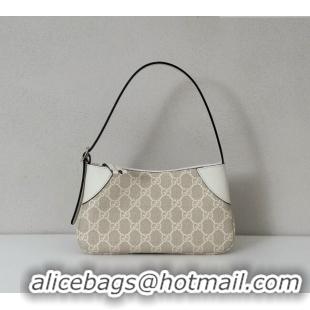 Top Design Gucci GG Canvas Emblem Mini Shoulder bag 820696 White 2026