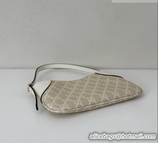 Top Design Gucci GG Canvas Emblem Mini Shoulder bag 820696 White 2026