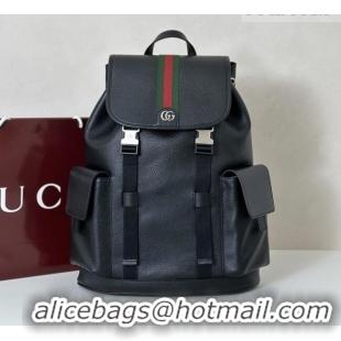 Famous Brand Gucci Mens Ophidia Large Backpack Bag in 839110 Black Leather 2026