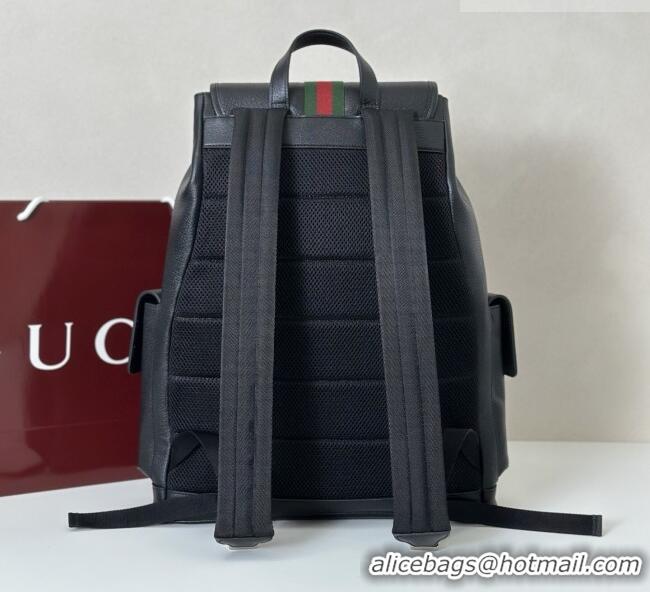 Famous Brand Gucci Mens Ophidia Large Backpack Bag in 839110 Black Leather 2026