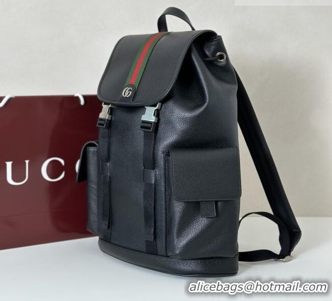 Famous Brand Gucci Mens Ophidia Large Backpack Bag in 839110 Black Leather 2026