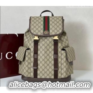 Buy Discount Gucci Mens Ophidia large backpack bag 839110 Beige/Brown 2026