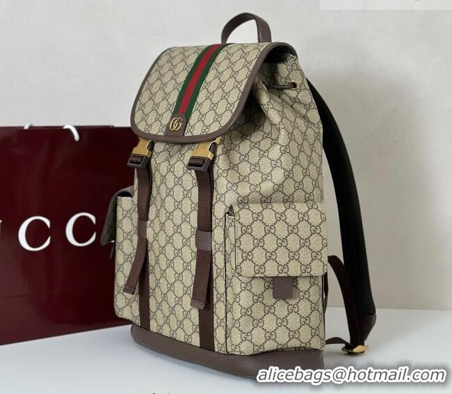 Buy Discount Gucci Mens Ophidia large backpack bag 839110 Beige/Brown 2026