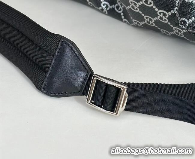 Buy Fashionable Gucci Mens Ophidia Large Backpack Bag in GG Fabric 839110 Black/Silver 2026