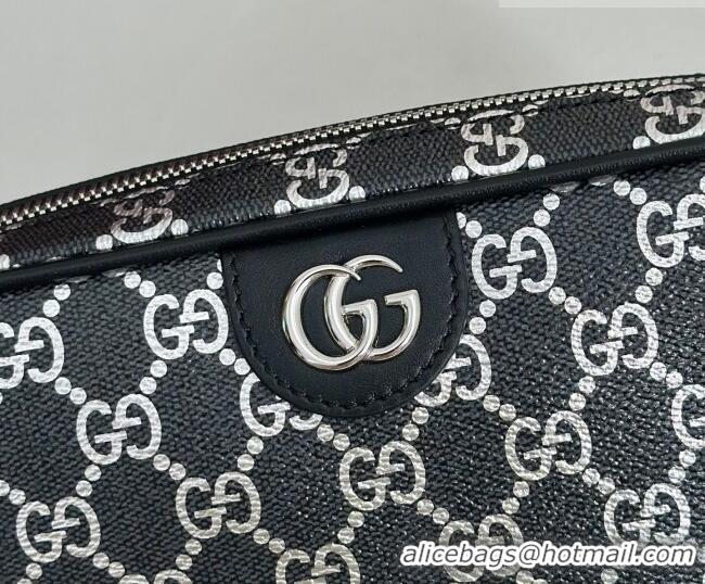 New Fashion Gucci Mens Ophidia small crossbody bag in GG Fabric 839155 Black/Silver 2026