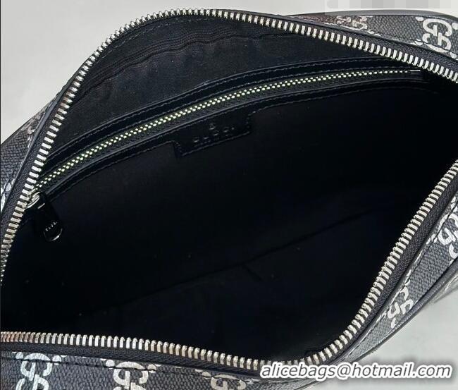 New Fashion Gucci Mens Ophidia small crossbody bag in GG Fabric 839155 Black/Silver 2026