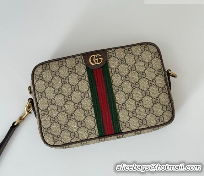Top Grade Gucci Mens Ophidia small crossbody bag in gg canvas 839155 Beige/Brown 2025